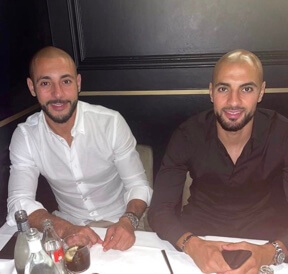 Sofyan Amrabat with his brother.
